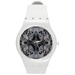 Lunar Phases Round Plastic Sport Watch (M) Front