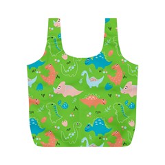 Funny Dinosaur Full Print Recycle Bag (m) by SychEva