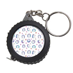 Cute And Funny Purple Hedgehogs On A White Background Measuring Tape