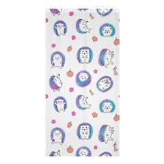 Cute And Funny Purple Hedgehogs On A White Background Shower Curtain 36  x 72  (Stall) 