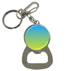 Gradient Blue Green Bottle Opener Key Chain by ddcreations