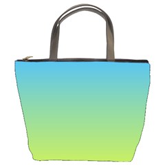 Gradient Blue Green Bucket Bag by ddcreations