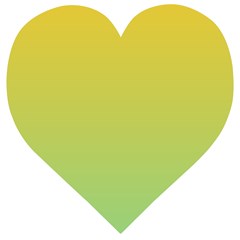 Gradient Yellow Green Wooden Puzzle Heart by ddcreations