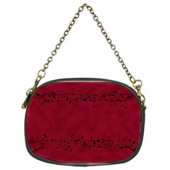 Black Splashes On Red Background Chain Purse (two Sides) by SychEva