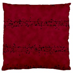 Black Splashes On Red Background Standard Flano Cushion Case (two Sides) by SychEva