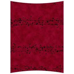 Black Splashes On Red Background Back Support Cushion by SychEva