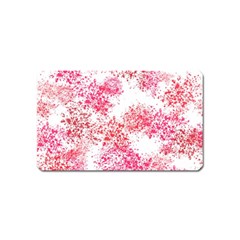 Red Splashes On A White Background Magnet (name Card) by SychEva