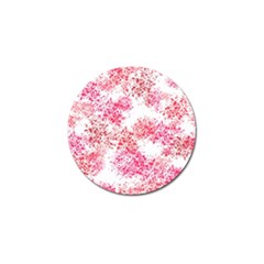 Red Splashes On A White Background Golf Ball Marker by SychEva