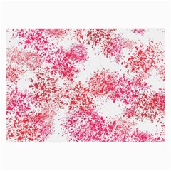 Red Splashes On A White Background Large Glasses Cloth (2 Sides) by SychEva