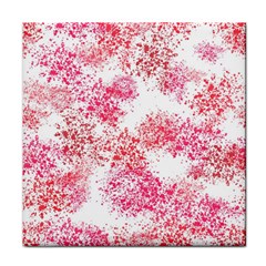 Red Splashes On A White Background Face Towel by SychEva