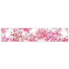 Red Splashes On A White Background Small Flano Scarf by SychEva