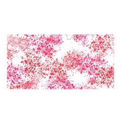 Red Splashes On A White Background Satin Wrap by SychEva