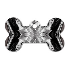 Compressed Carbon Dog Tag Bone (Two Sides)