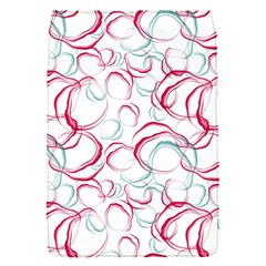 Red And Turquoise Stains On A White Background Removable Flap Cover (s) by SychEva