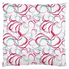 Red And Turquoise Stains On A White Background Standard Flano Cushion Case (two Sides) by SychEva