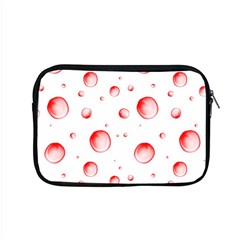 Red Drops On White Background Apple Macbook Pro 15  Zipper Case by SychEva