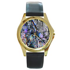 Tomtom Round Gold Metal Watch by MRNStudios