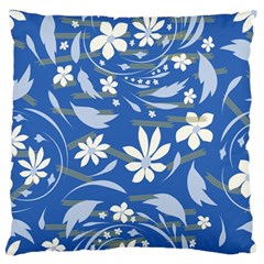 Folk Flowers Pattern Standard Flano Cushion Case (two Sides) by Eskimos