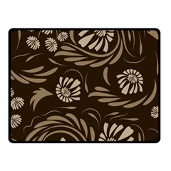 Folk Flowers Pattern  Fleece Blanket (small) by Eskimos