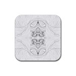 Mono Repeats I Rubber Coaster (Square)  Front