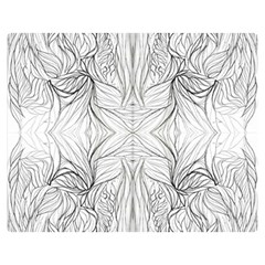 Mono Disegno Repeats Double Sided Flano Blanket (medium)  by kaleidomarblingart