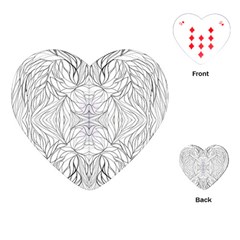 Mono Repeats Iii Playing Cards Single Design (heart)