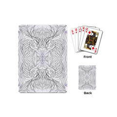 Mono Repeats Iii Playing Cards Single Design (mini) by kaleidomarblingart