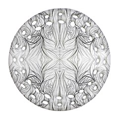 Mono Disegno Repeats Round Filigree Ornament (two Sides)