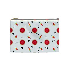 Slices Of Red And Juicy Watermelon Cosmetic Bag (medium) by SychEva