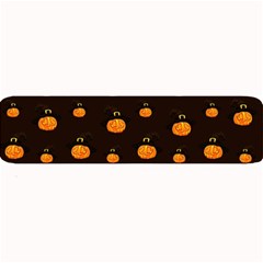 Halloween Pumpkins Pattern, Witch Hat Jack O  Lantern Large Bar Mats by Casemiro