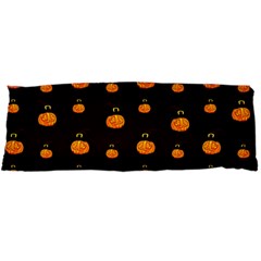 Halloween Pumpkins Pattern, Witch Hat Jack O  Lantern Body Pillow Case Dakimakura (two Sides) by Casemiro