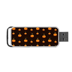 Halloween Pumpkins Pattern, Witch Hat Jack O  Lantern Portable Usb Flash (two Sides) by Casemiro