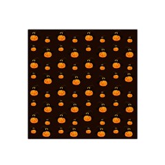 Halloween Pumpkins Pattern, Witch Hat Jack O  Lantern Satin Bandana Scarf by Casemiro