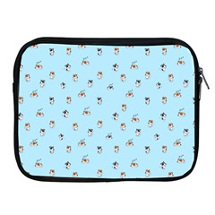 Cute Kawaii Dogs Pattern At Sky Blue Apple Ipad 2/3/4 Zipper Cases by Casemiro