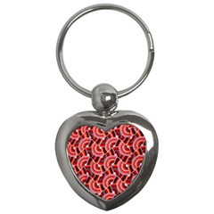 Digital Waves Key Chain (heart) by Sparkle