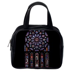 Chartres-cathedral-notre-dame-de-paris-amiens-cath-stained-glass Classic Handbag (one Side) by Sudhe