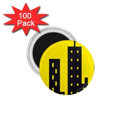 Skyline-city-building-sunset 1 75  Magnets (100 Pack) 