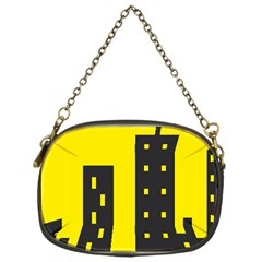 Skyline-city-building-sunset Chain Purse (one Side) by Sudhe