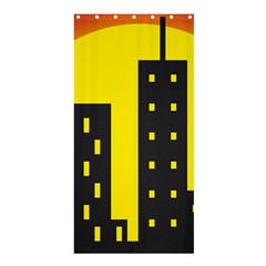 Skyline-city-building-sunset Shower Curtain 36  X 72  (stall)  by Sudhe