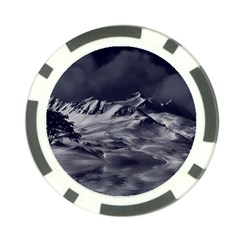 Mountain-snow-night-cold-winter Poker Chip Card Guard