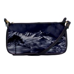 Mountain-snow-night-cold-winter Shoulder Clutch Bag by Sudhe