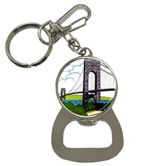 Bridge-vintage-clip-art-color Bottle Opener Key Chain