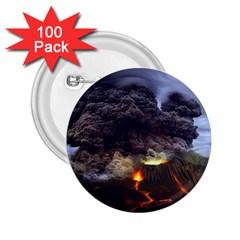 Landscape-volcano-eruption-lava 2 25  Buttons (100 Pack) 