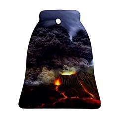 Landscape-volcano-eruption-lava Bell Ornament (two Sides) by Sudhe