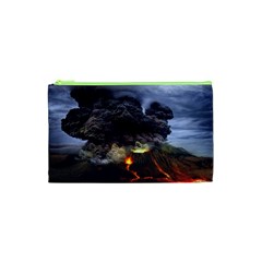 Landscape-volcano-eruption-lava Cosmetic Bag (xs) by Sudhe