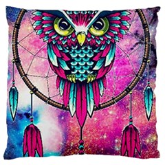 Owl Dreamcatcher Standard Flano Cushion Case (two Sides) by Sudhe