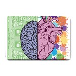 Brain-heart-balance-emotion Small Doormat  24 x16  Door Mat