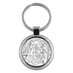 Egyptian-hieroglyphics-history-seb Key Chain (round)