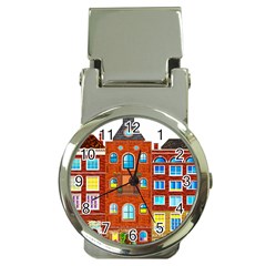 Town-buildings-old-brick-building Money Clip Watches by Sudhe