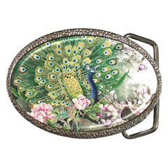 Peafowl Peacock Feather-beautiful Belt Buckles by Sudhe